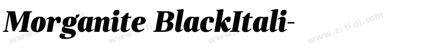 Morganite BlackItali字体转换